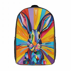 Ранец NACHOMACHO Rabbit для девочек и мальчиков, эргономичный дизайн, 17 дюймов - Фото 1
