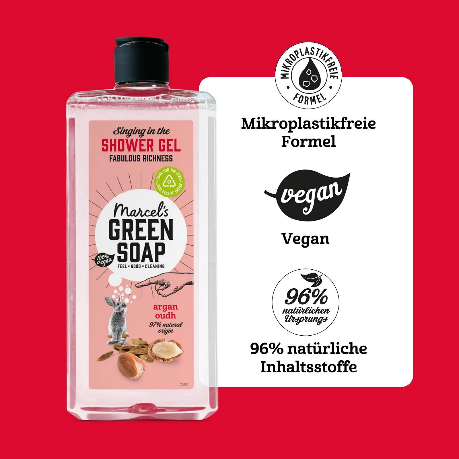 Гель для душа Marcel's Green Soap Argan & Oudh Vegan 98% Биоразлагаемый, фото №4 Гель для душа Marcel's Green Soap Argan & Oudh Vegan 98% Биоразлагаемый, фото №4