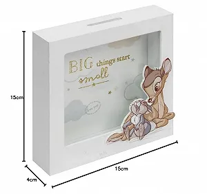 Скарбничка Disney Baby Magical Beginnings Bambi and Thumper Дерев'яна 15x15x4 см synthetic.ua - Фото 1