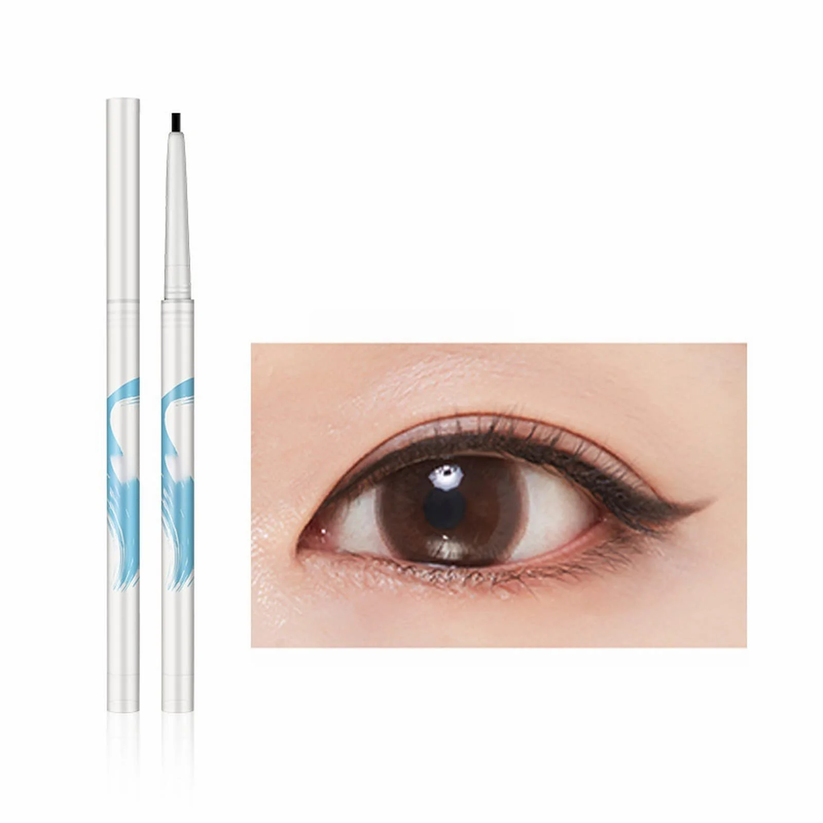 Гелева Підводка для очей для тіла Radiant Creamy Soft Texture Black Gel Eyeliner Стійка водостійка, фото №7