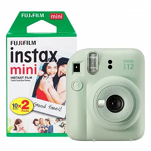Фотокамера мгновенной печати Fujifilm Instax Mini 12 с 20 снимками Мятный зеленый - Фото 1