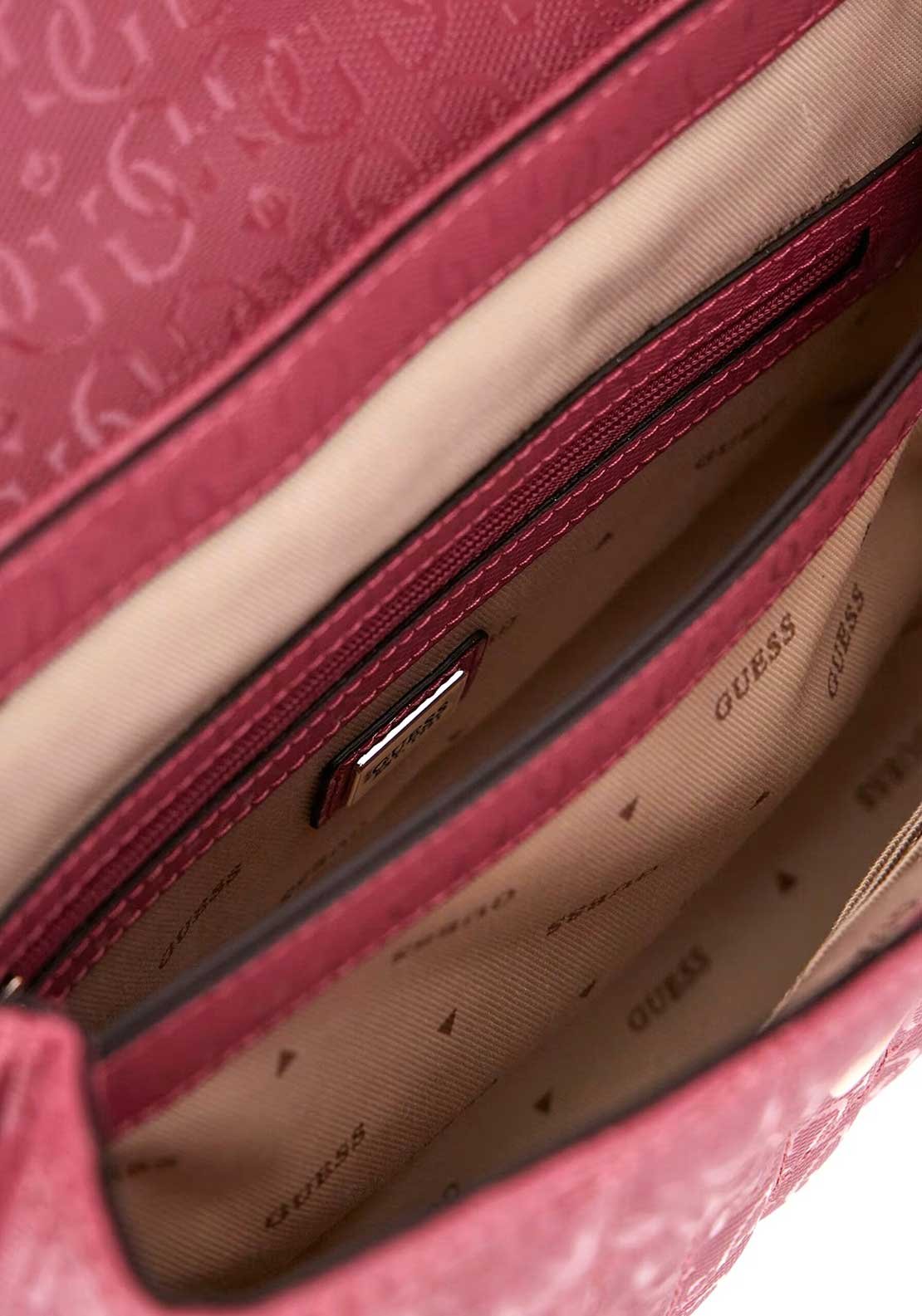 Сумка GUESS Yarmilla Top Handle Flap Mulberry Purple, фото №3