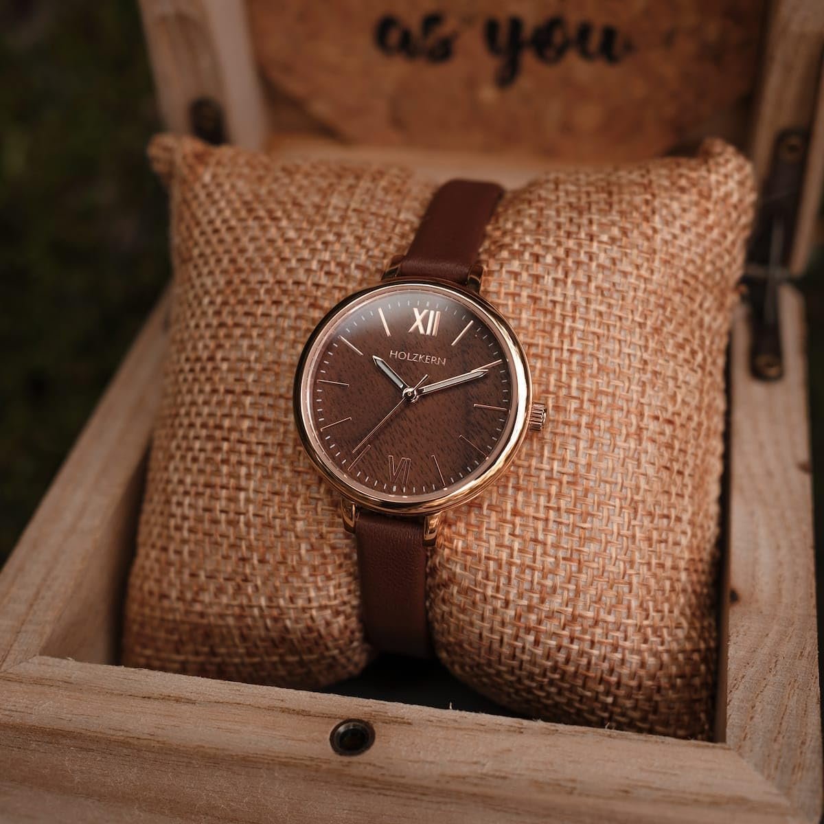 Годинник кварцовий жіночий HOLZKERN Shirin Walnut / Rose Gold, фото №6