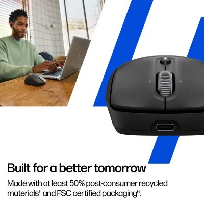 Мышка HP 700 Rechargeable Wireless/Bluetooth Black (AZ7B0AA), фото №4