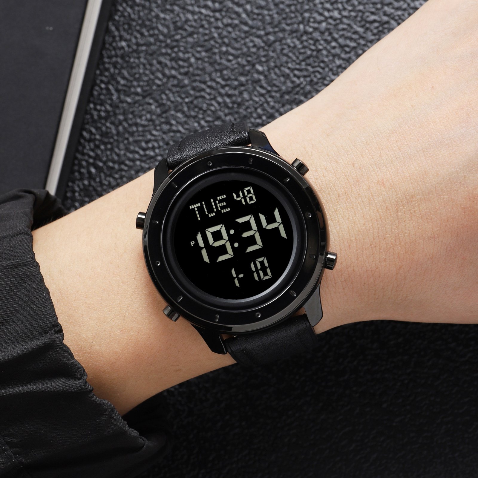 Годинник Skmei 1864LBKBK Black-Black Leather SALE, фото №3