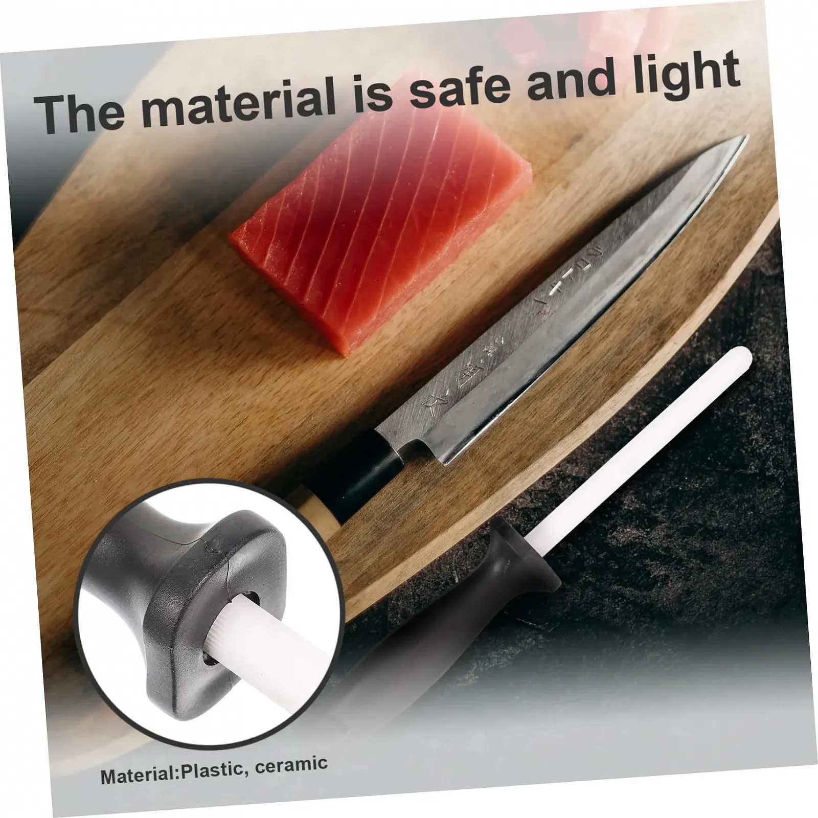 Мусат керамический SOLUSTRE для кухонных ножей Компактный, фото №8