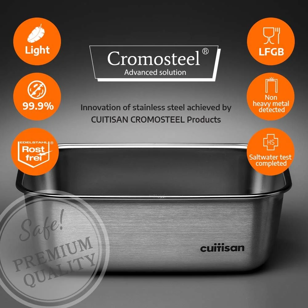 Ємність для зберігання CANDL Cuitisan Flora EC7-SS06 з нержавіючої сталі Прямокутний 980 мл, фото №4