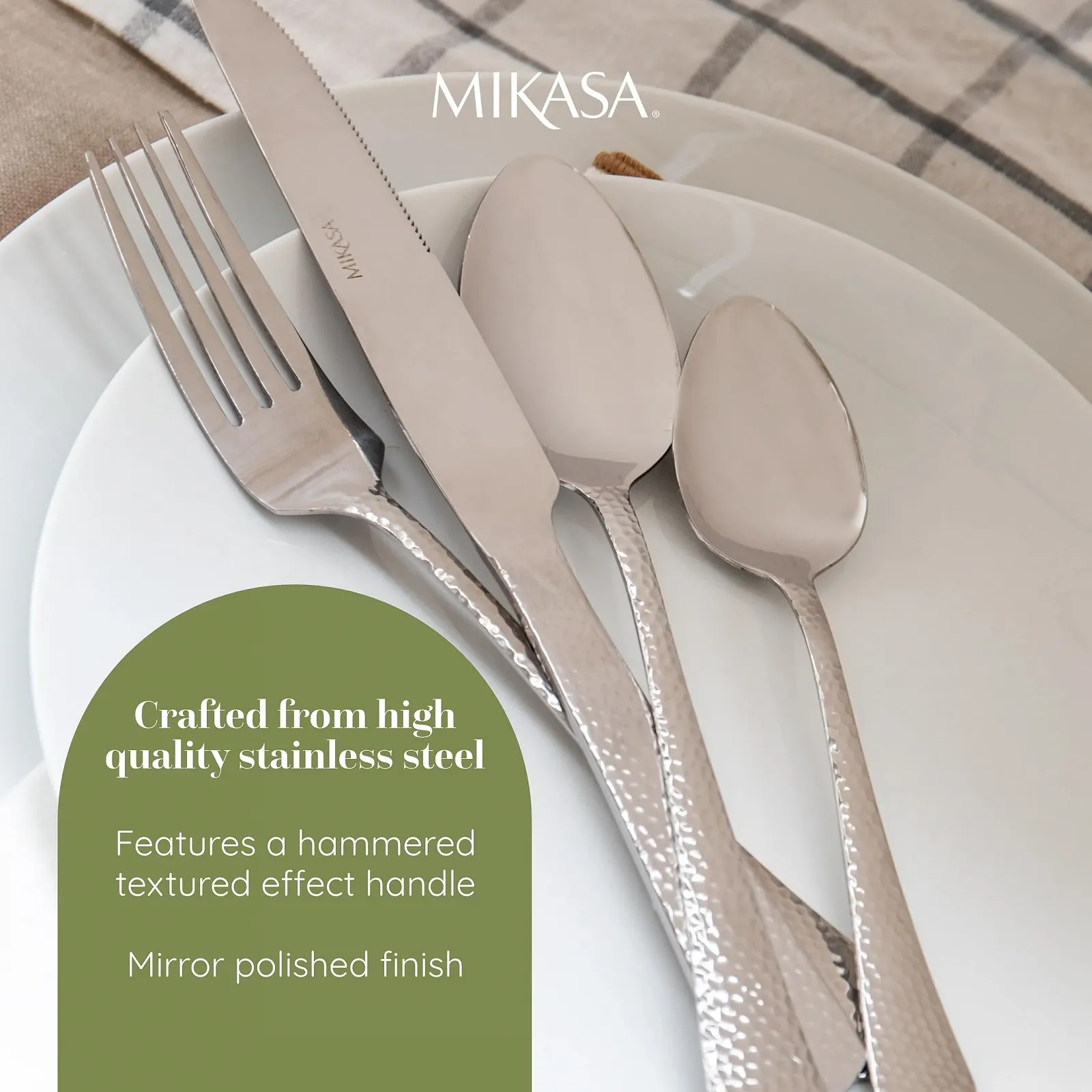 Набор столовых приборов Mikasa Broadway из нержавеющей стали, 16 предметов, серебристый, на 4 персоны, фото №6 Набор столовых приборов Mikasa Broadway из нержавеющей стали, 16 предметов, серебристый, на 4 персоны, фото №6