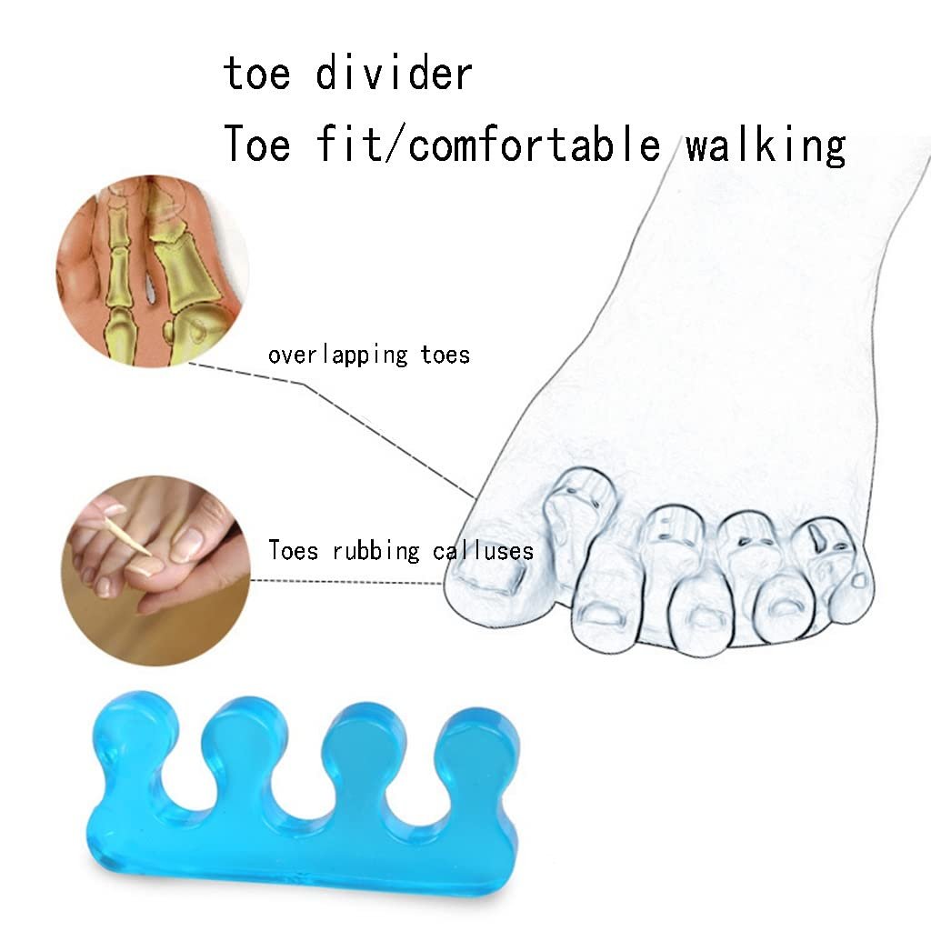 Гелеві роздільники для пальців ніг для перекриваючихся пальців ніг, фото №2