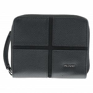 Кошелек Picard OXO Женский Из натуральной кожи Средний На молнии Для ежедневного использования Для выхода в свет, черный - Фото 1