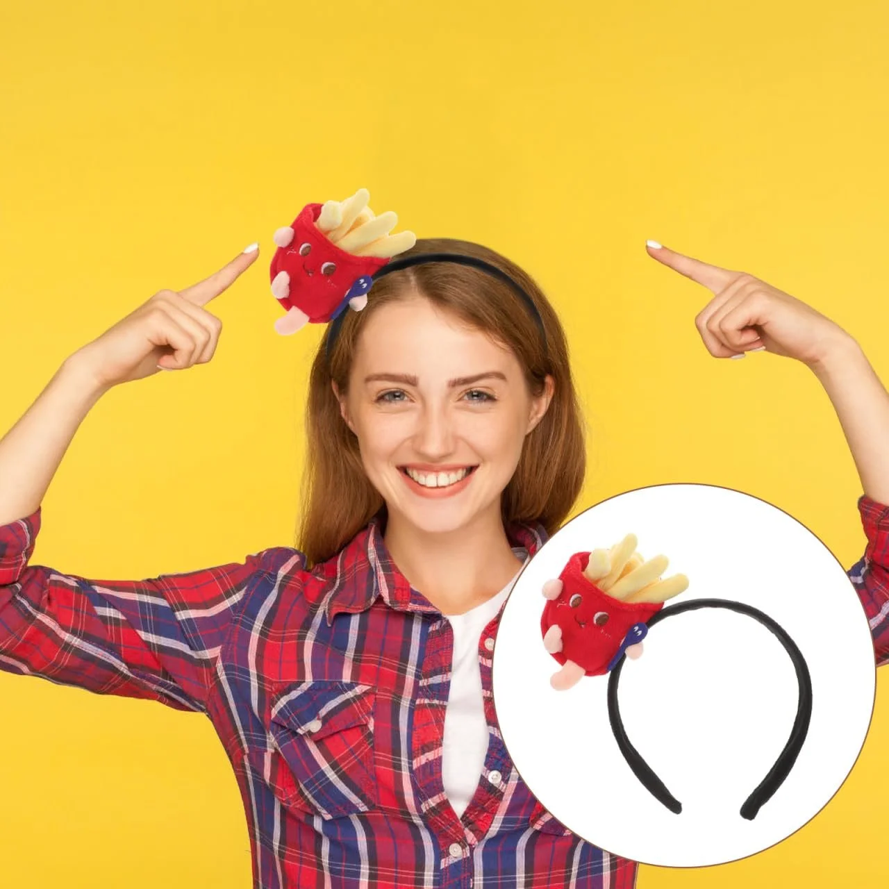 Обруч для волосся Картопля фрі minkissy, фото №3