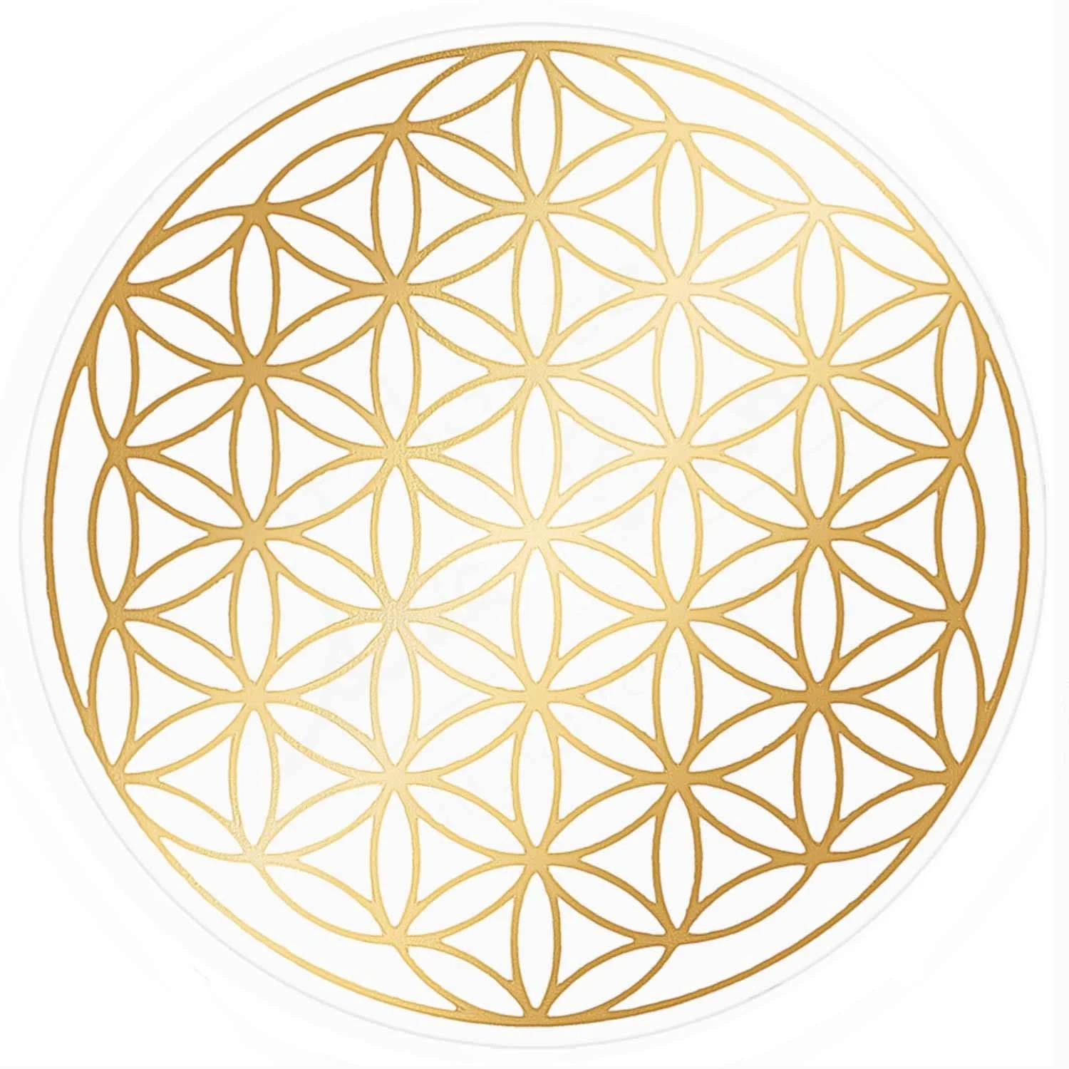 Наклейки Flower of Life 3 см 50 шт. золоті, фото №1