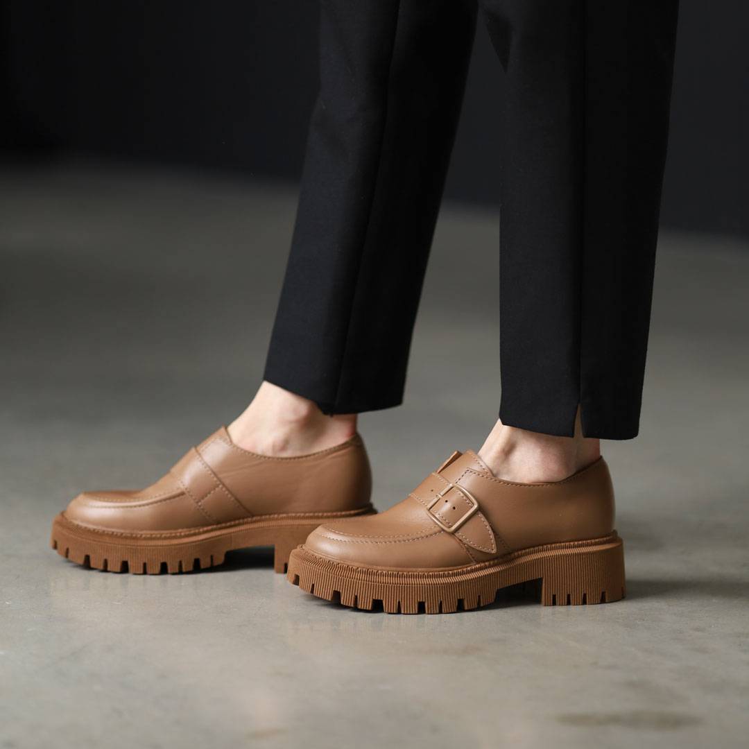 Туфлі жіночі шкіряні 4S 585046 Коричневі 36 37 38 39 40 41, фото №3