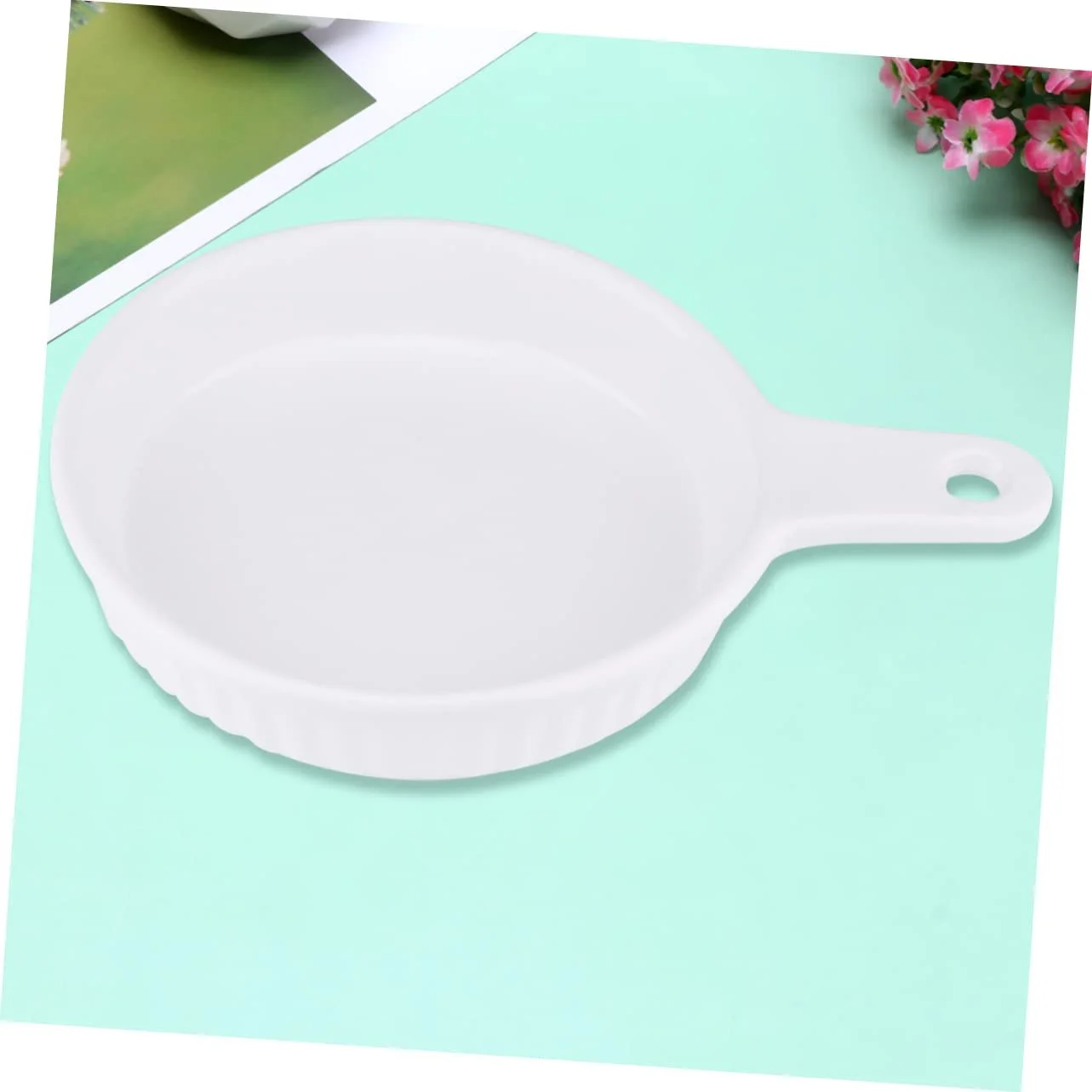 Форма для запікання GALPADA кругла керамічна з ручкою, фото №6