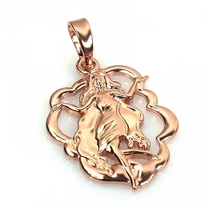 Кулон знак зодіаку-Діва, позолочений для жінок - Фото 1