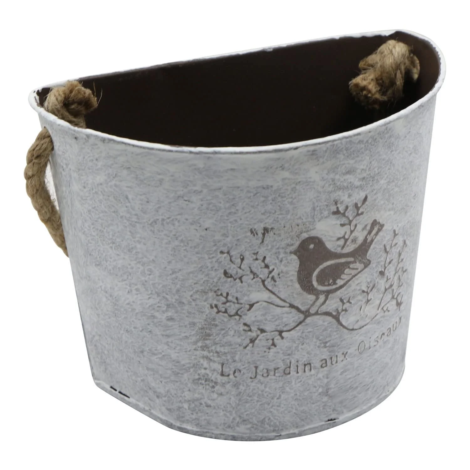 Підвісні кошики для квітів Настінні напівкруглі вази в стилі ретро, 2 шт., Білий, фото №9