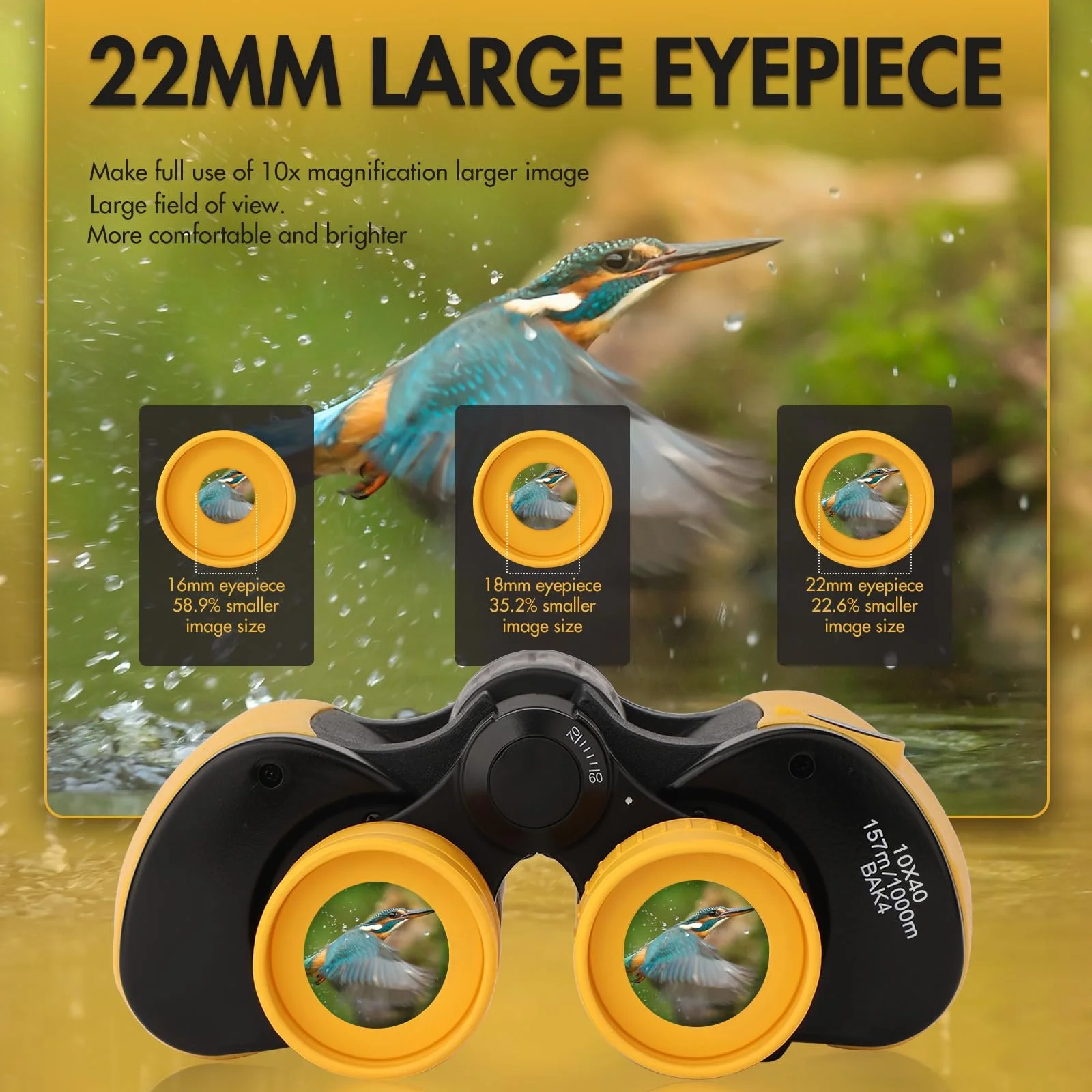 Бінокль High Performance Compact Waterproof BAK-4 Prism FMC Lens для дорослих та дітей, фото №5
