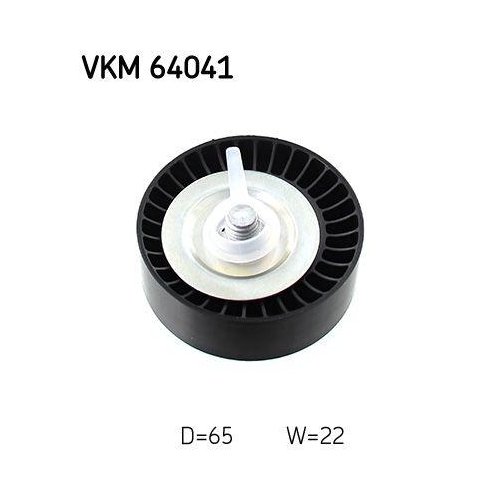 Ролик напрямний/обвідний поліклинового ременя SKF VKM 64041 для HYUNDAI KIA зовнішній, фото №2