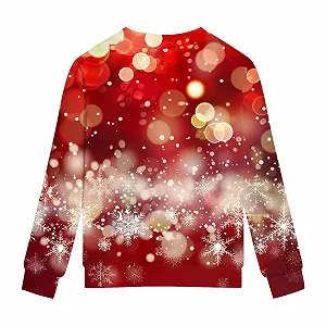 Рождественский свитер для детей с длинными рукавами и круглым вырезом synthetic.ua - Фото 1