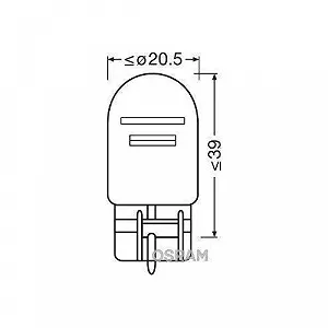 Лампа покажчика повороту ams-OSRAM ORIGINAL 7515 задня synthetic.ua - Фото 1