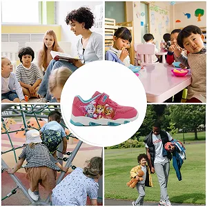 Кроссовки Leomil Paw Patrol для девочек, детская Кроссовки с блестками, идеально подходит для школы и отдыха synthetic.ua - Фото 1