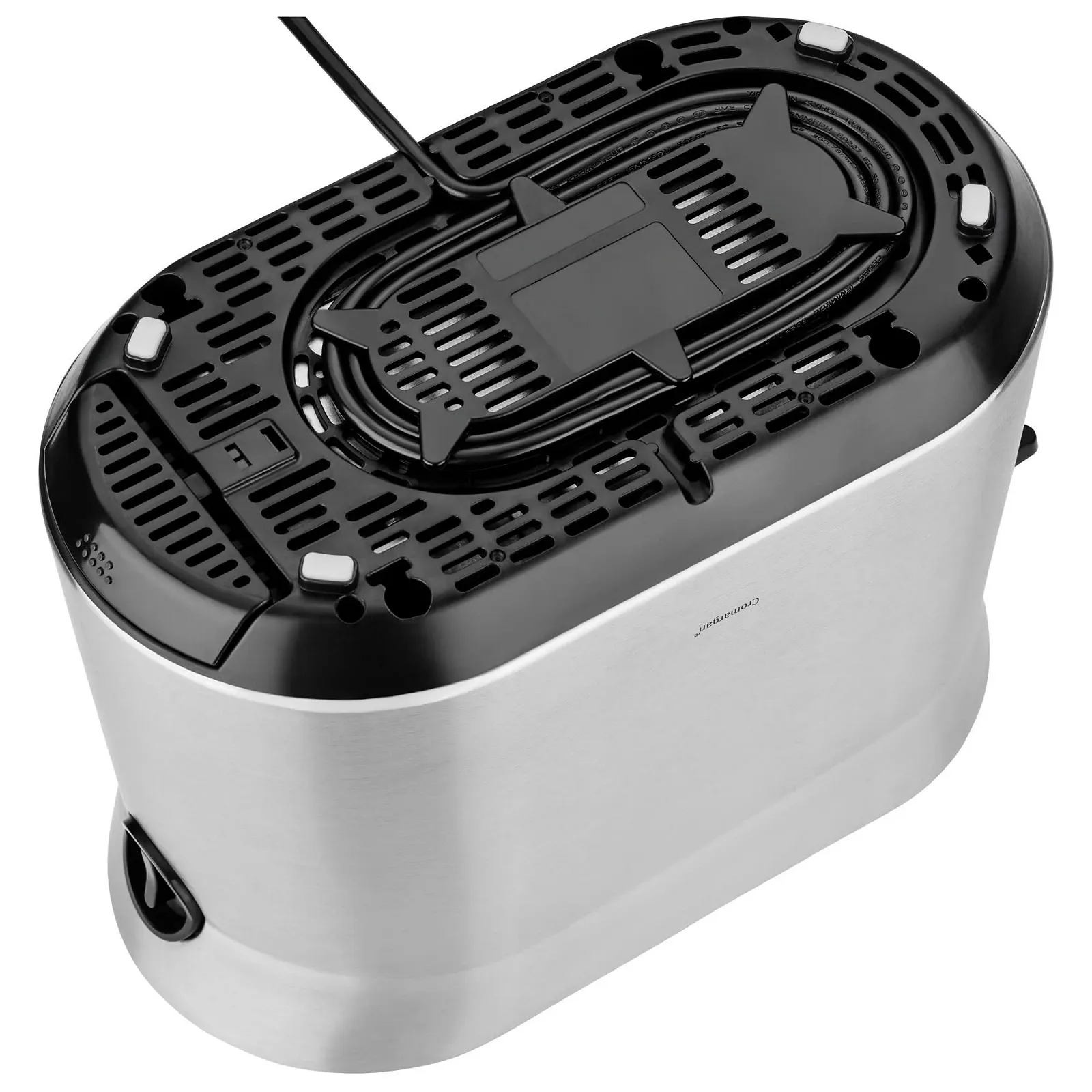 Тостер WMF Kineo Подвійний слот Нержавіюча сталь з насадкою для булочок, 2 скибочки, 10 рівнів підсмажування, 980 Вт, Матова нержавіюча сталь, фото №12