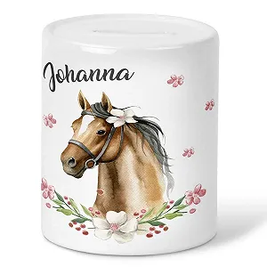 Скарбничка MIKALINO Brown Horse керамічна - Фото 1