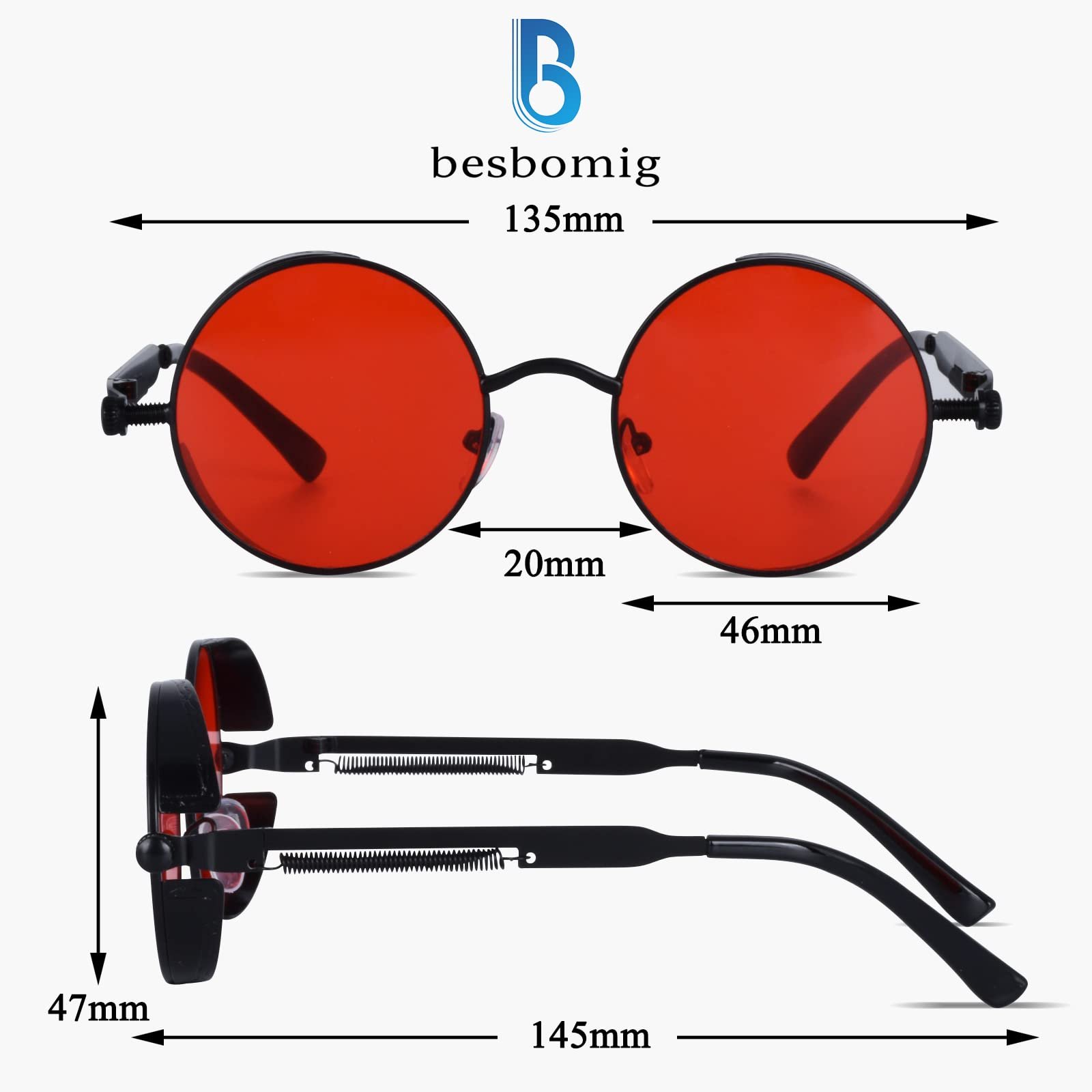 Класичні поляризовані сонцезахисні окуляри Унісекс besbomig Ретро, фото №3