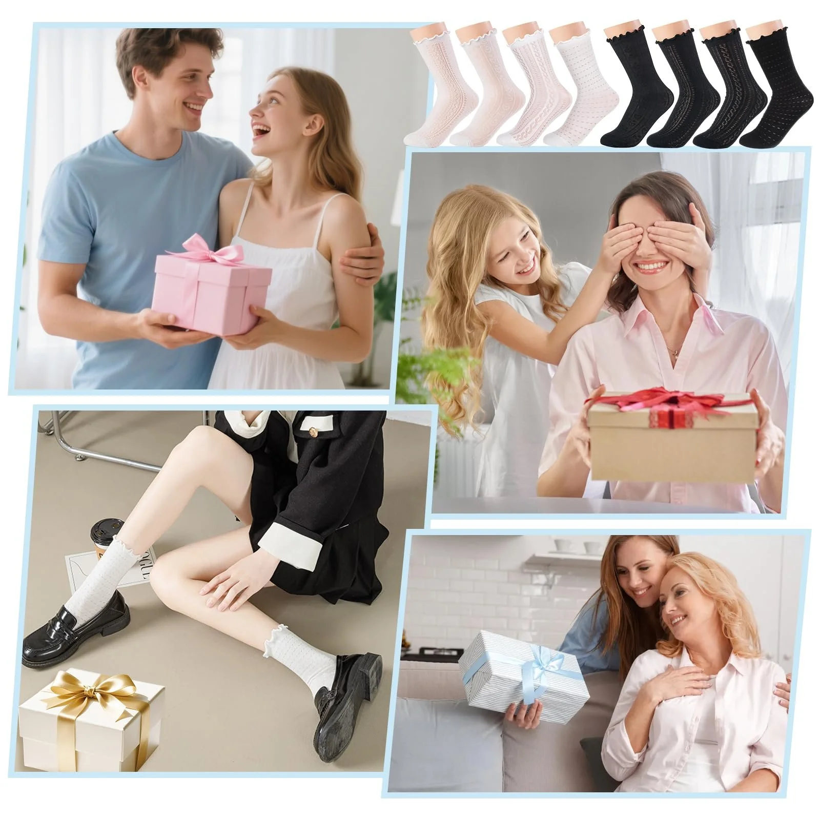 Шкарпетки з рюшами Demen, 8 пар, для жінок, один розмір, фото №7