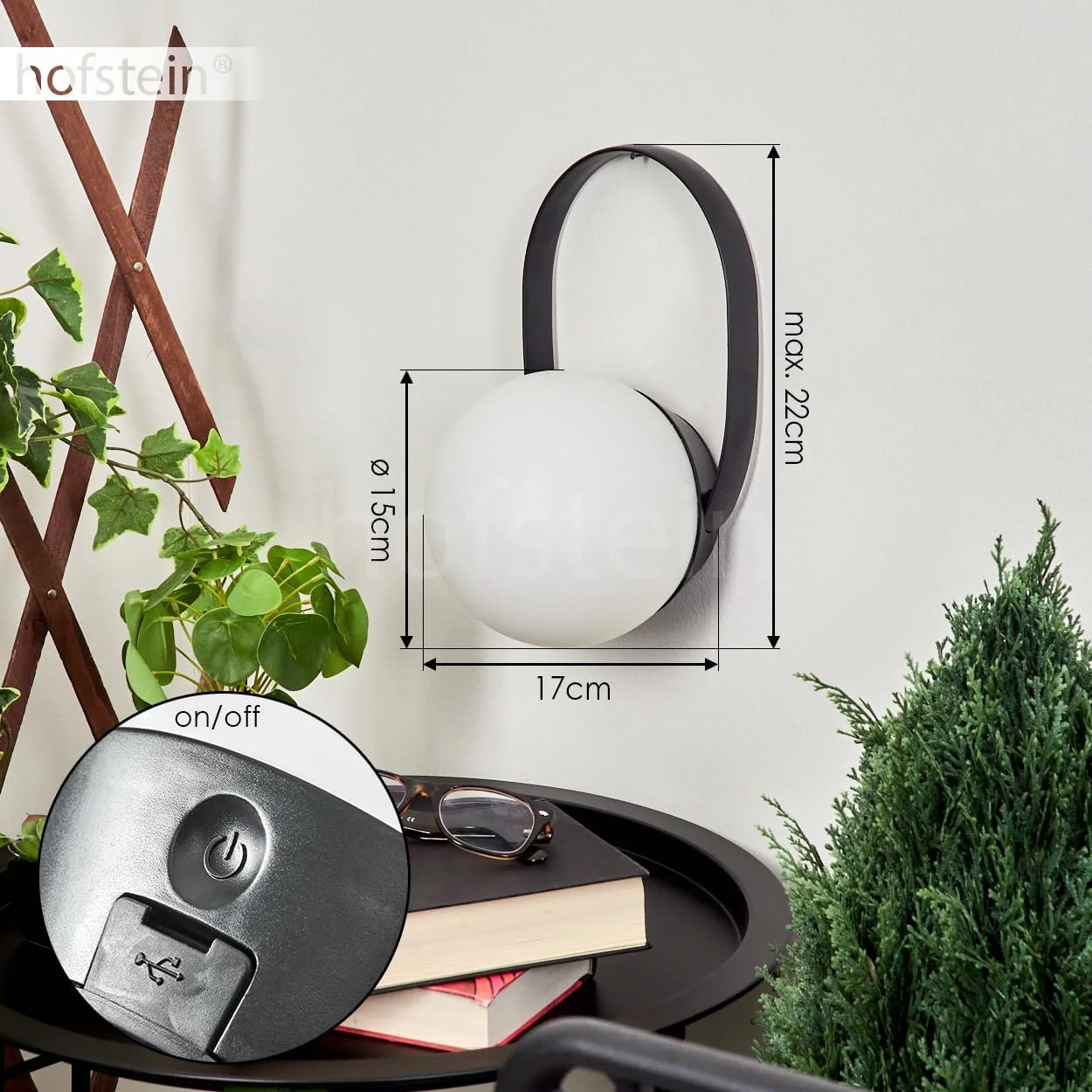 Настільна лампа Fair LED Outdoor Кругла Пластик Чорний/Білий RGB Bluetooth App USB, фото №5