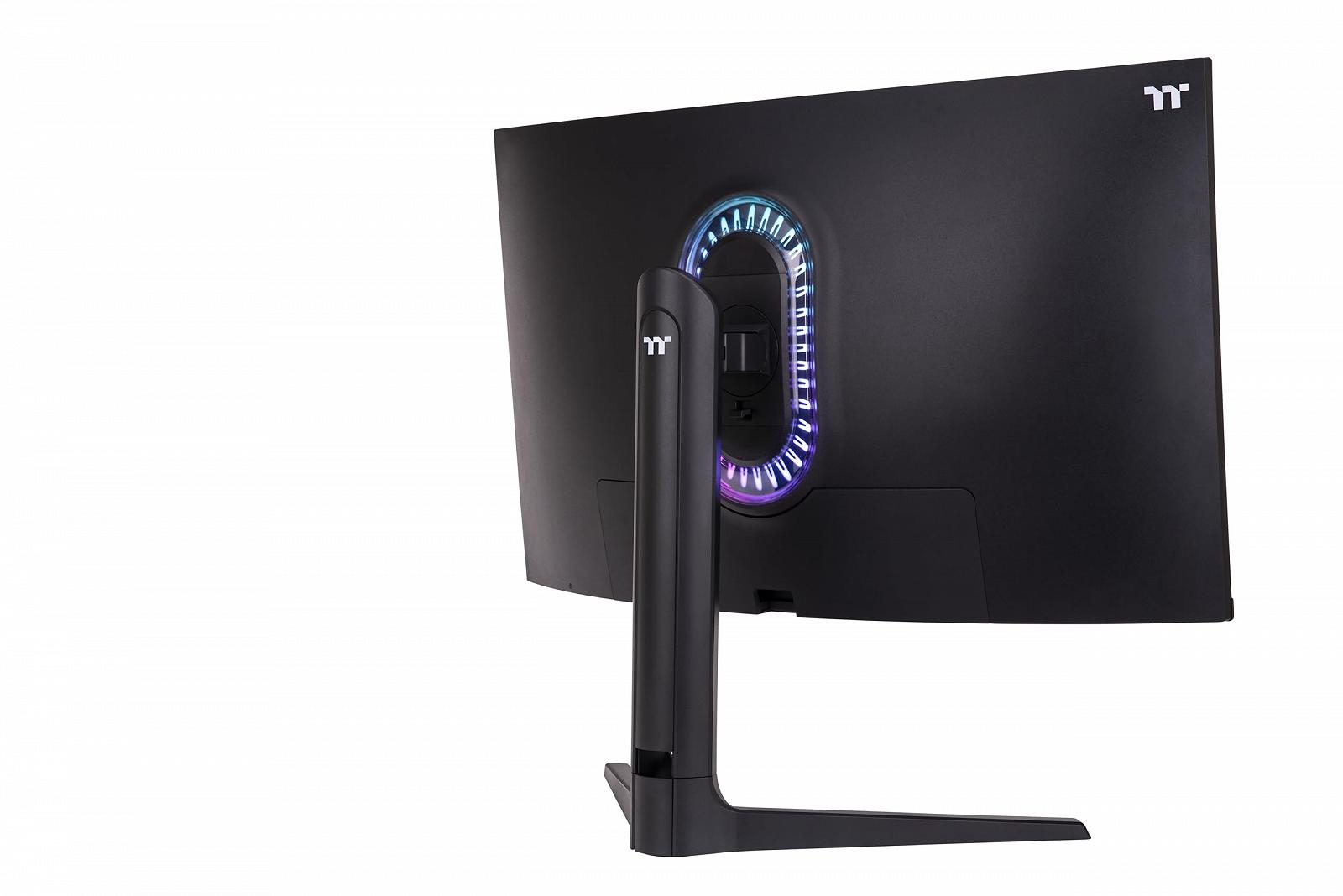 Монитор Thermaltake TGM-V32CQ 32 дюйма изогнутый для гейминга 1440p QHD 165Hz черный, фото №4