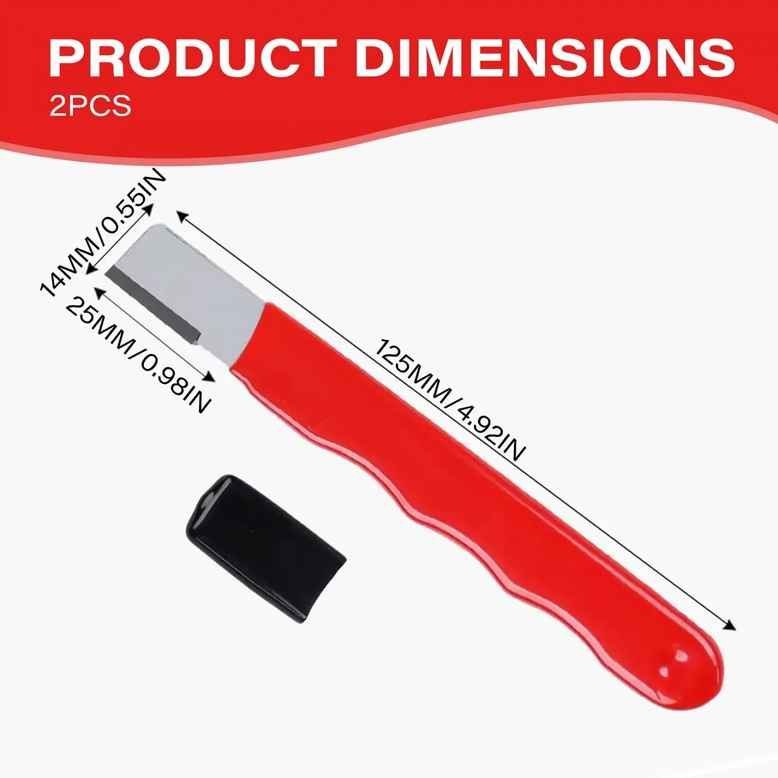 Точило для садових інструментів переносна з нековзною ручкою та захисним ковпачком 2 штуки, фото №6