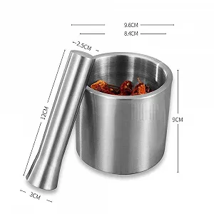 Ступка з товкачиком, нержавіюча сталь synthetic.ua - Фото 1