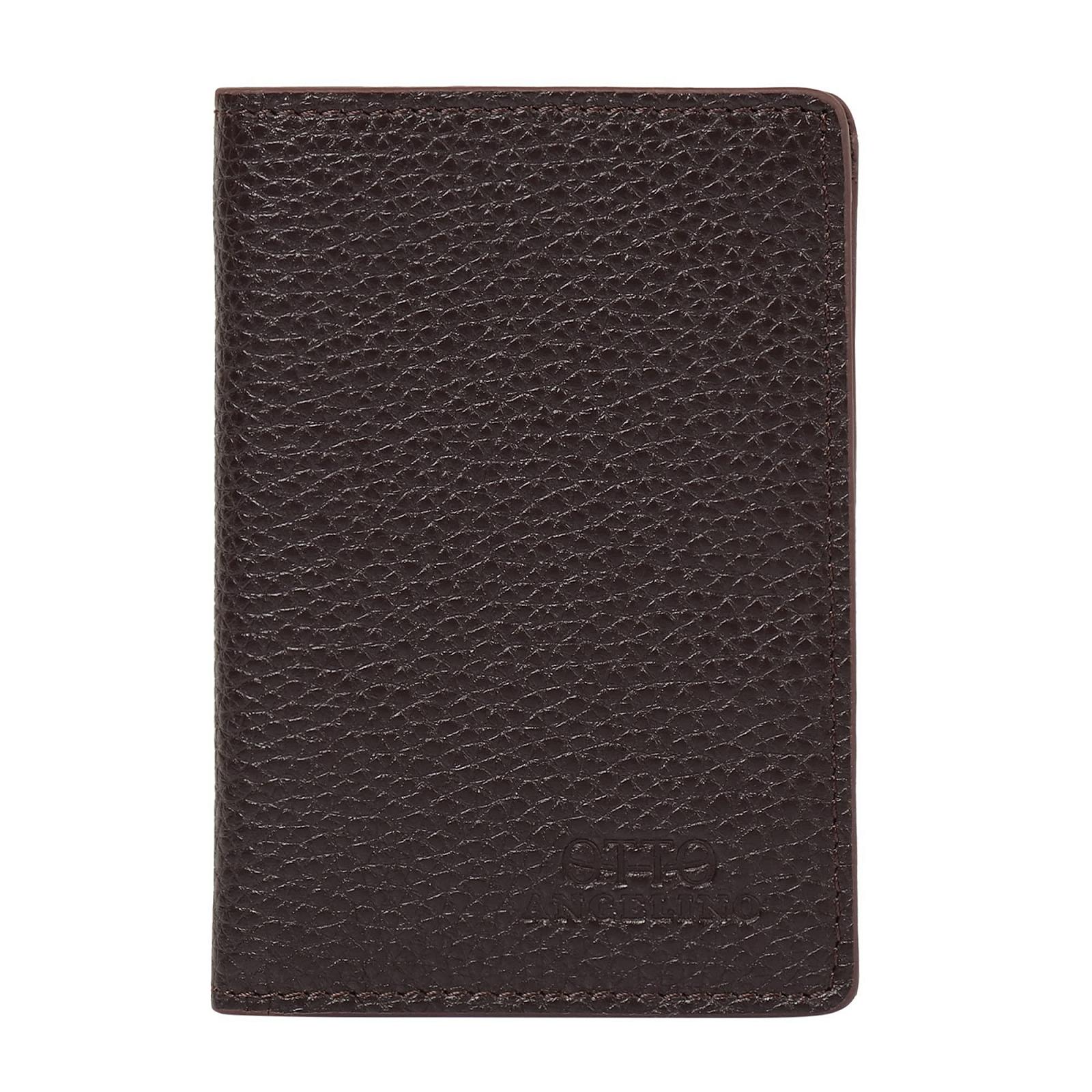 Кошелек Otto Angelino Bifold из натуральной кожи - Стиль паспорт - ID, банковские карты, наличные, RFID блокировка - Унисекс, фото №1