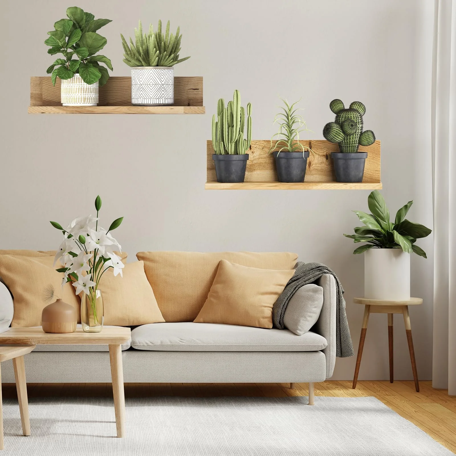 3D наклейка на стіну Рослини в горщиках Бонсай та звисаючі ліани ПВХ Зелений, фото №5 3D наклейка на стіну Рослини в горщиках Бонсай та звисаючі ліани ПВХ Зелений, фото №5