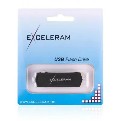 USB флеш-накопитель Exceleram 32GB P2 Series Black/Black USB 2.0 EXP2U2BB32, фото №8