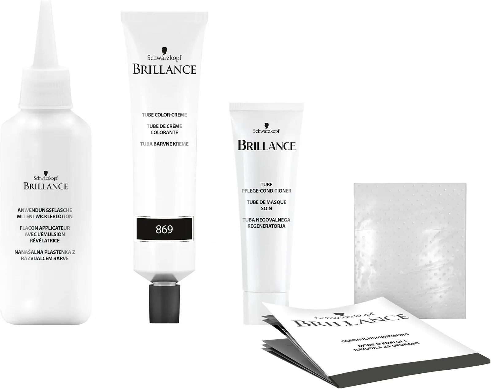 Крем-фарба для інтенсивного фарбування волосся Brillance 869 Каштановий коричневий (3 x 170 мл), стійка фарба для волосся з діамантовим блиском і кондиціонером, фарбування для 10 тижнів інтенсивності кольору та 100% покриття сивини, фото №5 Крем-фарба для інтенсивного фарбування волосся Brillance 869 Каштановий коричневий (3 x 170 мл), стійка фарба для волосся з діамантовим блиском і кондиціонером, фарбування для 10 тижнів інтенсивності кольору та 100% покриття сивини, фото №5