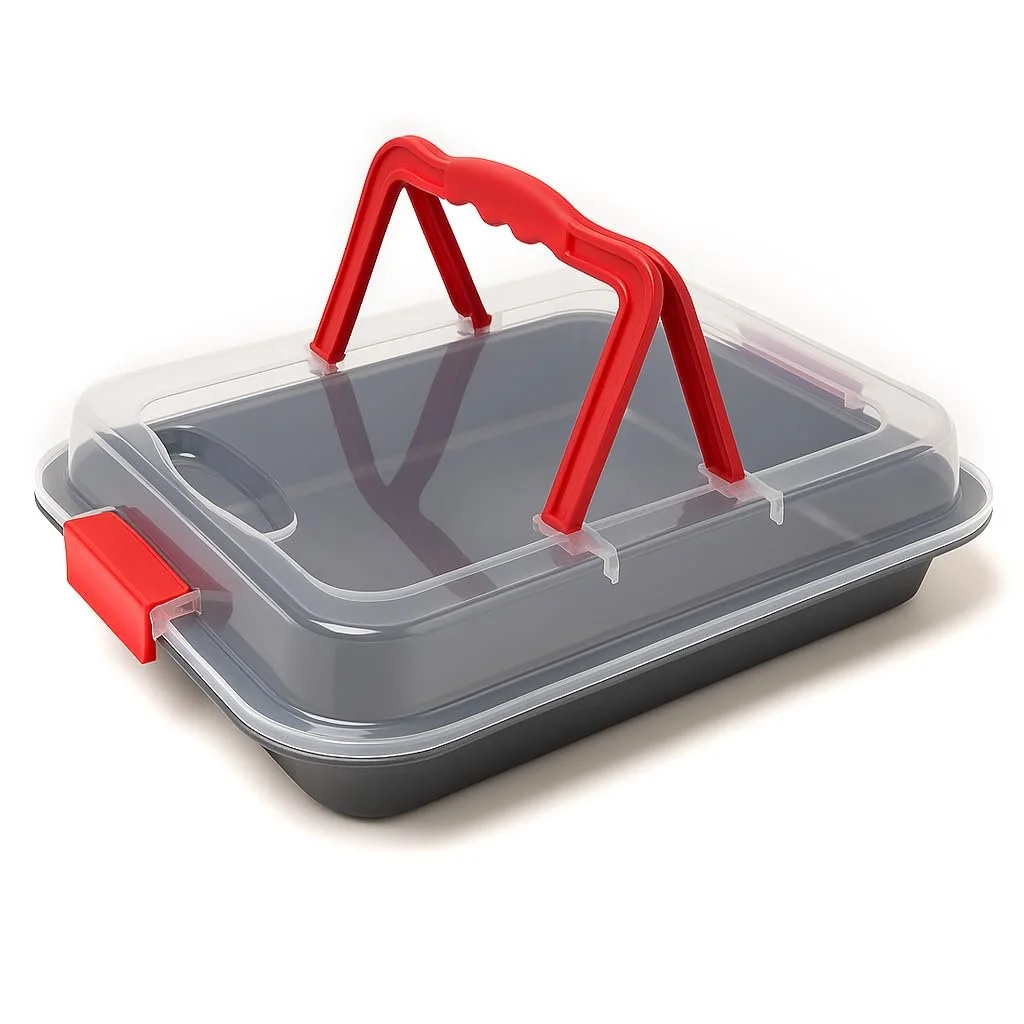 Форма для выпечки MGE Прямоугольная с крышкой Углеродистая сталь 36 x 23 см, фото №1