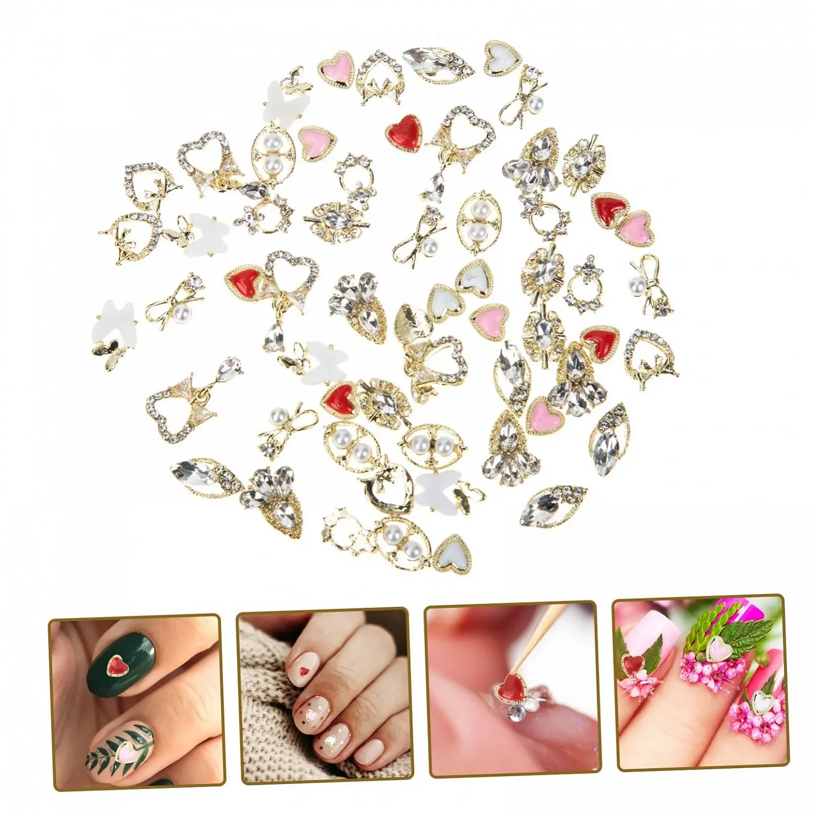 Підвіски для нігтів в стилі бароко 60 шт. прикраси, фото №7