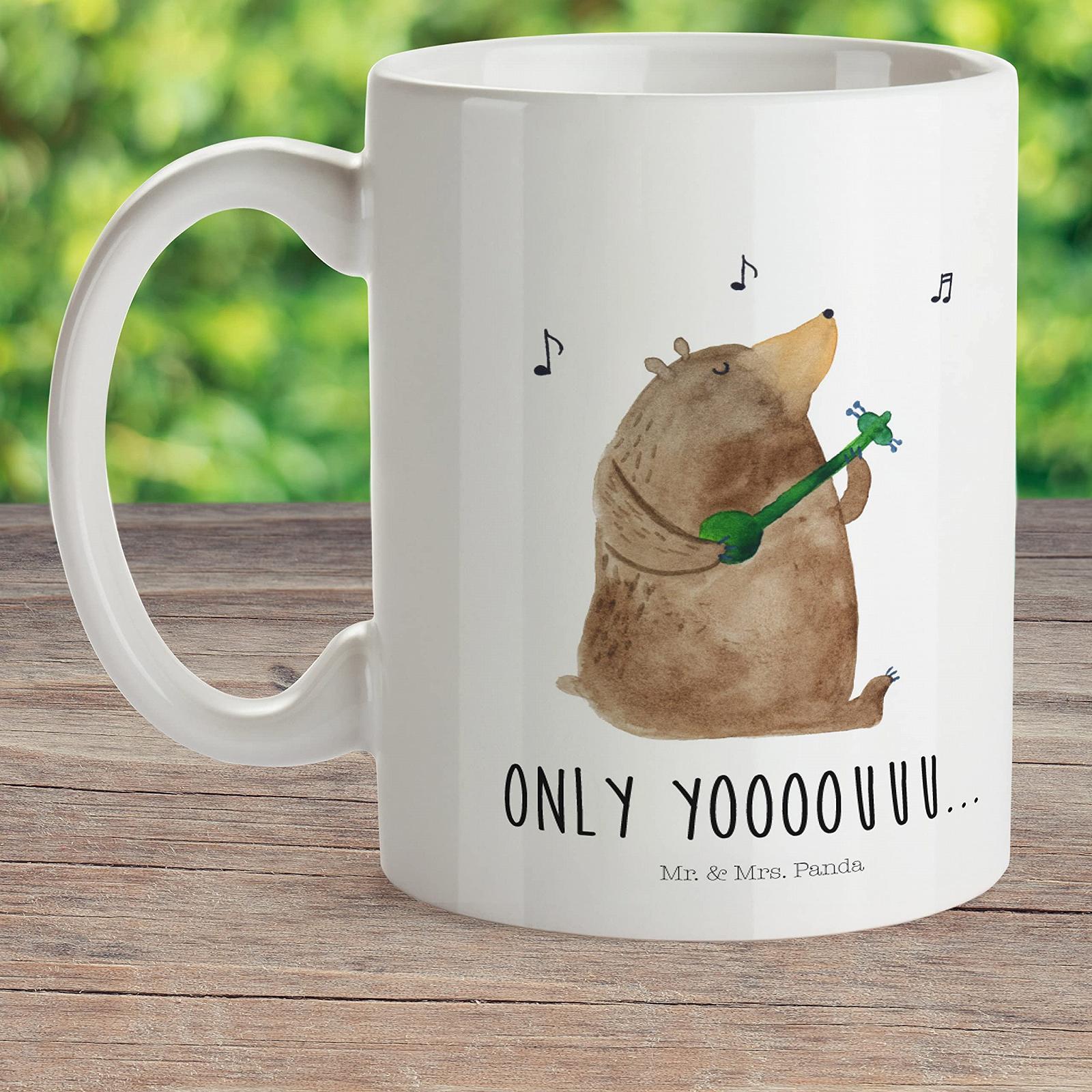 Детская Кружка Медведь Гитара Mr. & Mrs. Panda Пластиковая, фото №2