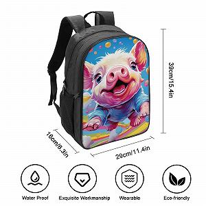 Рюкзак шкільний DPEOANEBN Pig 40x28x16см synthetic.ua - Фото 1