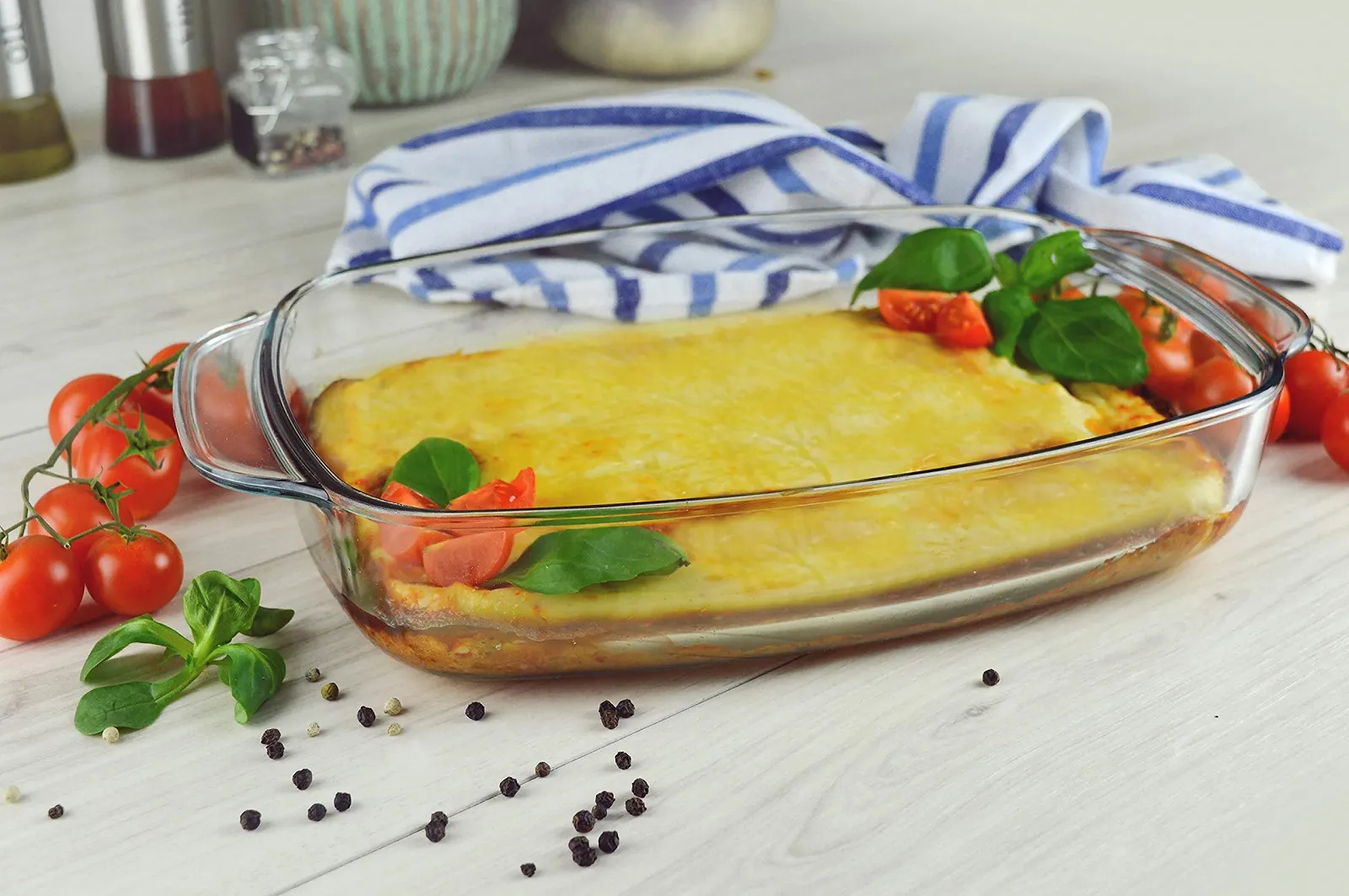 Набір форм для запікання Sendez з 3 шт. 1.4 л 2.3 л 3.6 л скляні прямокутні -50 °C до 400 °C Прозорий, фото №4