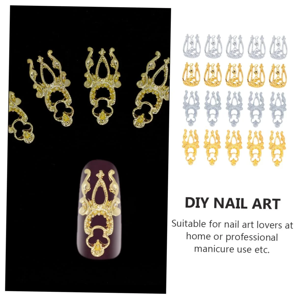 Подвески для дизайна ногтей MAGICLULU 60 шт., фото №2