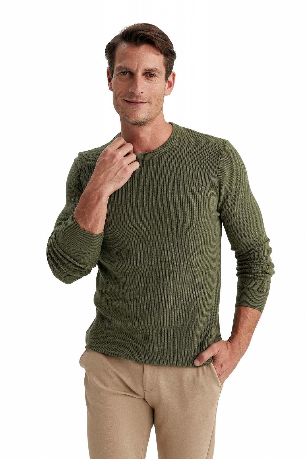 Пуловер DeFacto Slim Fit С Круглым Вырезом, фото №1