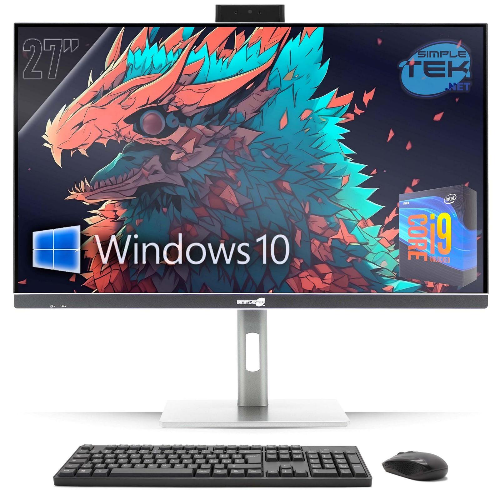 ПК All in One Simpletek 27 Inch 4K Core i9 9th Generation 5.00GHz GTX 1660 6GB GDDR6 Windows 10 Pro 16GB RAM 480GB SSD Gaming, фото №3