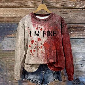 Футболка Generisch С длинными рукавами, круглый вырез, с праздничным принтом 2025 synthetic.ua - Фото 1