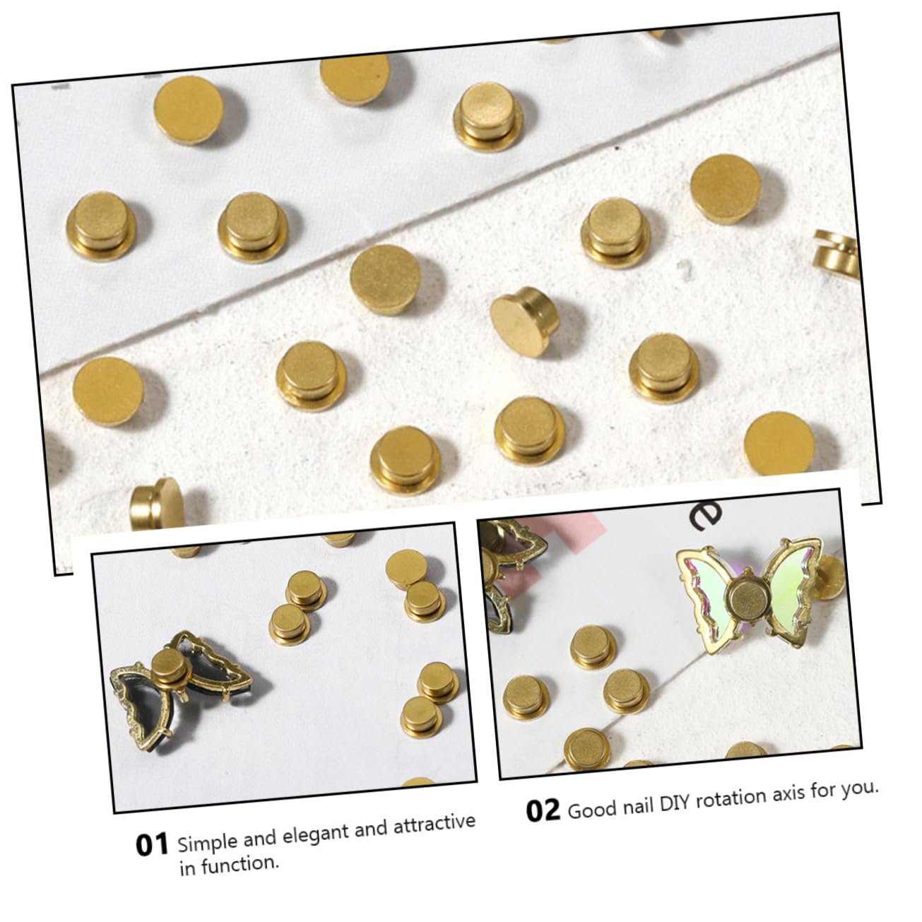 Набор 20 шт. Камень для ногтей с осью вращения, драгоценный камень для ногтей, ювелирные изделия для маникюра, кристаллы для ногтей, декор для гелевых ногтей, аксессуары для ногтей, медный золотой, фото №7