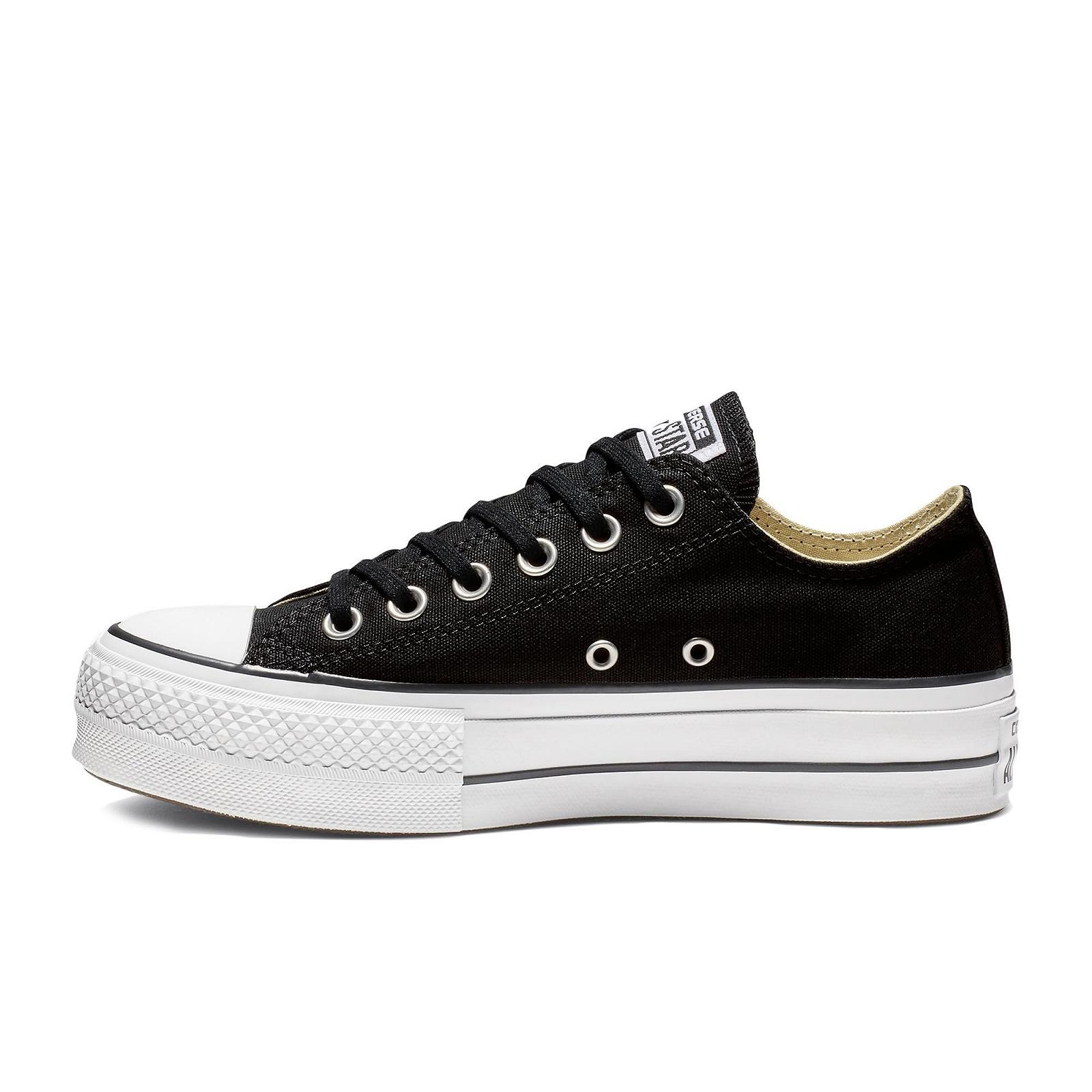 Кеды Converse Chuck Taylor All Star Lift OX Chucks 561681C Черные/Белые, фото №1