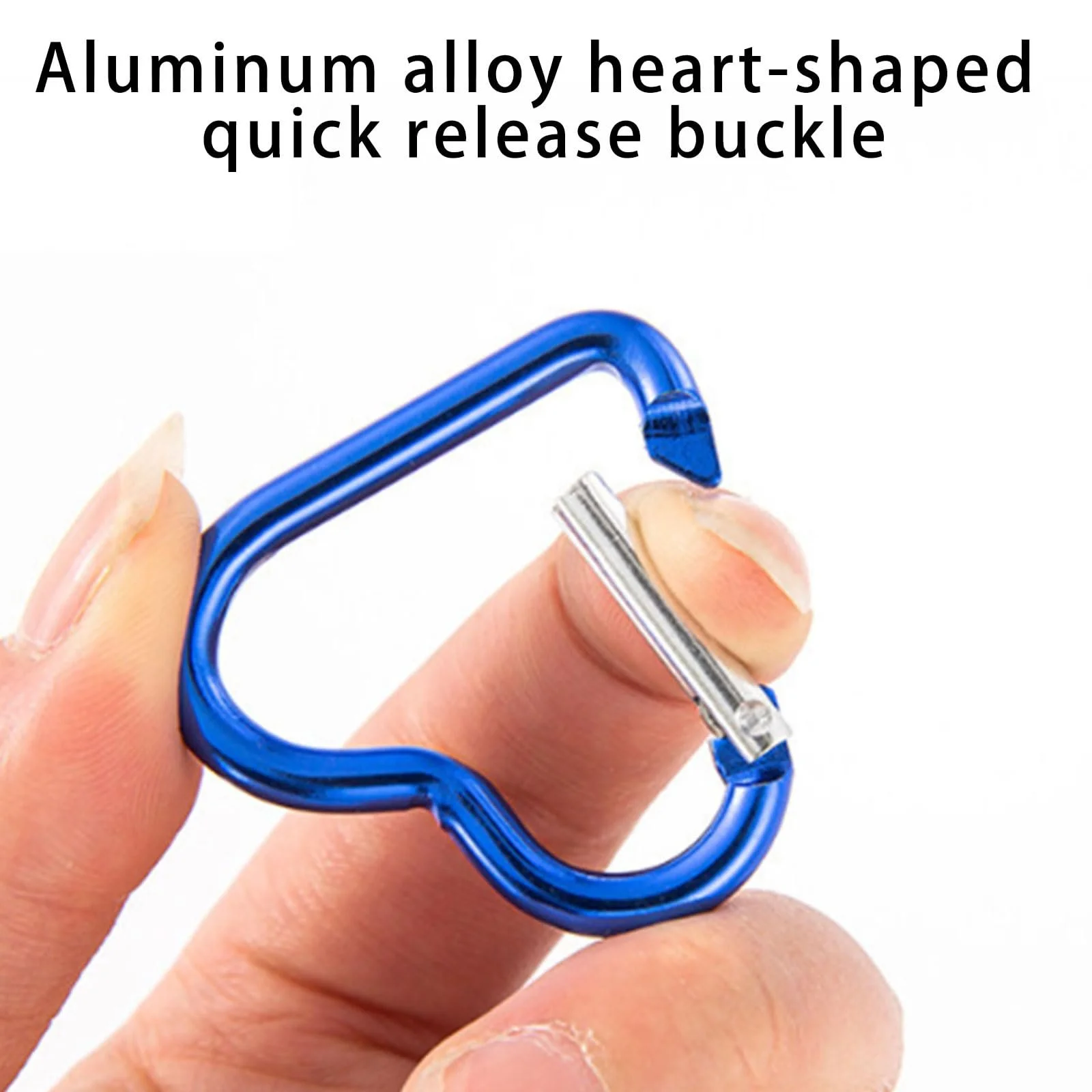 9 x Цветные Крючки-карабины Сердце Быстросъемные Карабины для Рюкзаков и Бутылок, фото №5