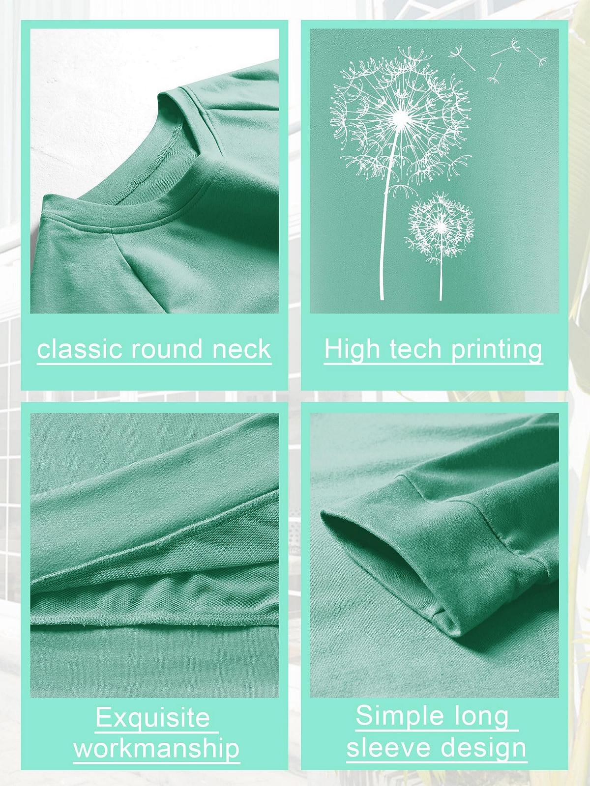 Жіночий світшот Dresswel Кульбаба з довгими рукавами, фото №5